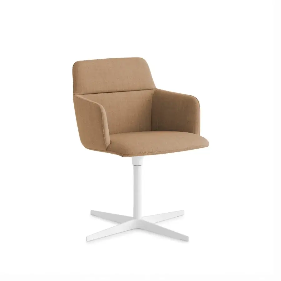 Source image of accent chair on neutral background