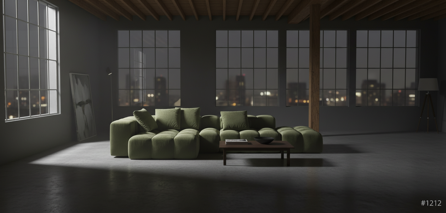 Warm evening interior